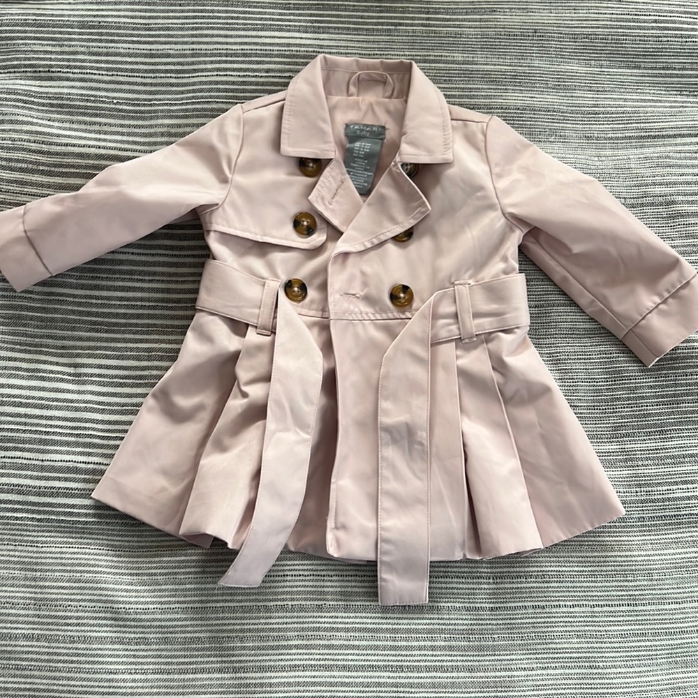 3-6 month Tamari Baby pleated coat